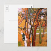 The Walk: Falling Leaves by Vincent van Gogh Briefkaart (Voorkant / Achterkant)