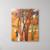 The Walk: Falling Leaves by Vincent van Gogh Canvas Afdruk (Voorkant)