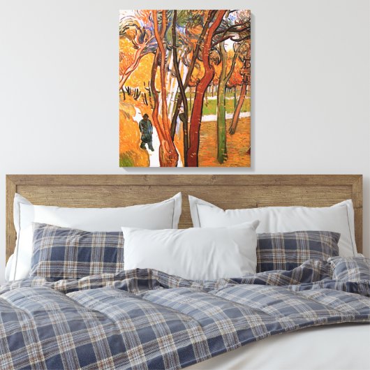 The Walk: Falling Leaves by Vincent van Gogh Canvas Afdruk (Insitu (Slaapkamer))