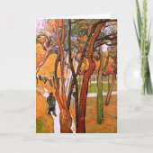 The Walk: Falling Leaves by Vincent van Gogh Kaart (Voorkant)