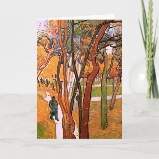The Walk: Falling Leaves by Vincent van Gogh Kaart (Voorkant)