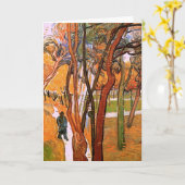 The Walk: Falling Leaves by Vincent van Gogh Kaart (Gele Bloem)