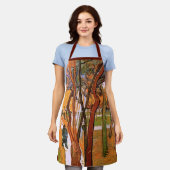 The Walk: Falling Leaves by Vincent van Gogh Schort (Gedragen)