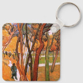 The Walk: Falling Leaves by Vincent van Gogh Sleutelhanger (Achterkant)