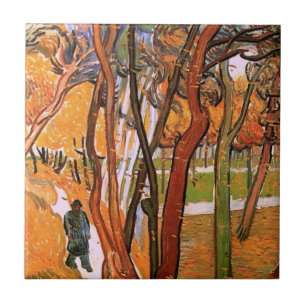 The Walk: Falling Leaves by Vincent van Gogh Tegeltje