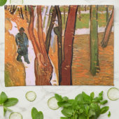 The Walk: Falling Leaves by Vincent van Gogh Theedoek (Gevouwen)