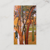 The Walk: Falling Leaves by Vincent van Gogh Visitekaartje (Achterkant)