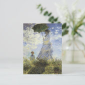 The Walk, Lady met Parasol Briefkaart (Staand voorkant)