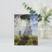 The Walk, Lady met Parasol Briefkaart (Staand voorkant)
