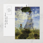 The Walk, Lady met Parasol Briefkaart (Voorkant / Achterkant)