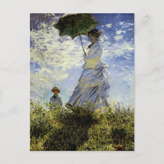 The Walk, Lady met Parasol Briefkaart (Voorkant)