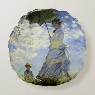 The Walk, Lady met Parasol Rond Kussen
