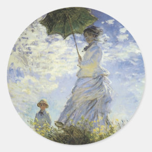 The Walk, Lady met Parasol Ronde Sticker
