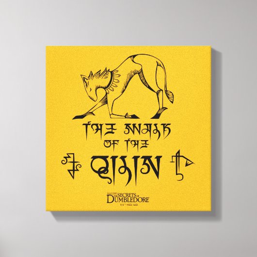 The Walk of The Qilin Line Graphic Canvas Afdruk (Voorkant)