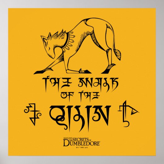 The Walk of The Qilin Line Graphic Poster (Voorkant)