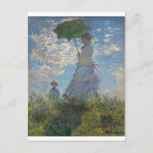 The Walk, Vrouw met Parasol (1875) Briefkaart