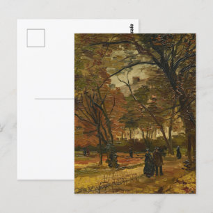 The Walker Among Autumn Leave beroemd gemaakt door Briefkaart