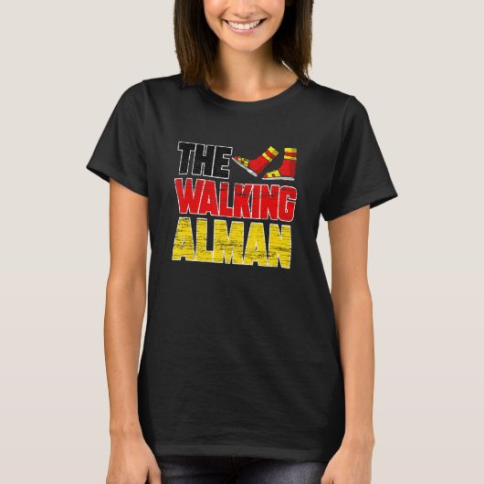 The Walking Alman  German Typical German T-shirt (Voorkant)