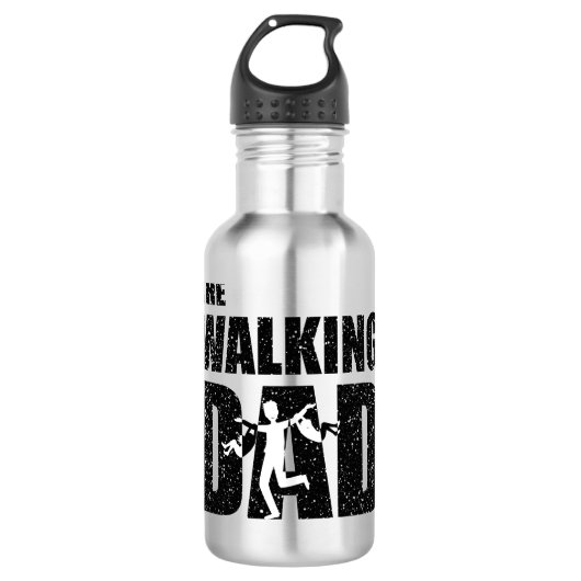 The Walking Dad Funny Gift for Father Waterfles (Voorkant)