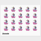 The Walking Drunk Ronde Sticker (Vel)