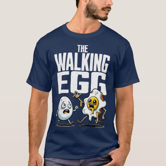 THE WALKING EGG T-SHIRT (Voorkant)