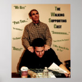 "The Walking Support Cast" — Citeert Poster (Voorkant)