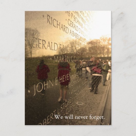 The Wall - Memorial Day Weekend Edition Briefkaart (Voorkant)