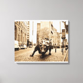"The Wall Street Bull" Canvas Afdruk (Voorkant)