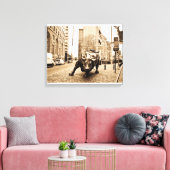 "The Wall Street Bull" Canvas Afdruk (Insitu (Woonkamer))