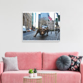 "The Wall Street Bull" Canvas Afdruk (Insitu (Woonkamer))
