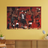 The Wall - Tension's Shadow Canvas Afdruk (Insitu (Woonkamer))