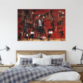 The Wall - Tension's Shadow Canvas Afdruk (Insitu (Slaapkamer))
