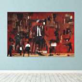 The Wall - Tension's Shadow Canvas Afdruk (Insitu (Houten vloer))