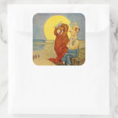 The Walrus en de Carpenter Sticker (Tas)