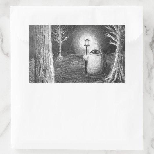 The Wanderer Rechthoekige Sticker (Tas)