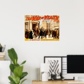 The War of Wealth  1895 Theater Poster (Thuiskantoor)