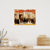 The War of Wealth  1895 Theater Poster (Keuken)