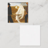 The Wared Angel by Hugo Simberg 1903 Vierkante Visitekaartje (Voorkant / Achterkant)