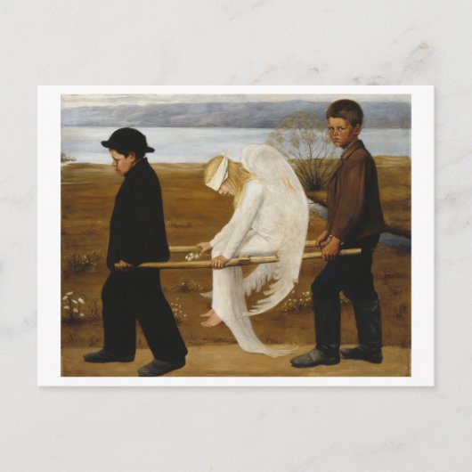 The Wared Angel, Simberg Briefkaart (Voorkant)