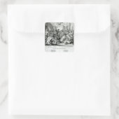The Warming Pan Baby, c.1688 Vierkante Sticker (Tas)