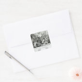 The Warming Pan Baby, c.1688 Vierkante Sticker (Envelop)