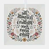 The Warmth Of A Mother's Love Never Fades Glas Ornament (Achterkant)