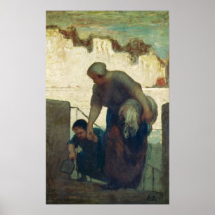 The Washeroman, c.1860-61 Poster