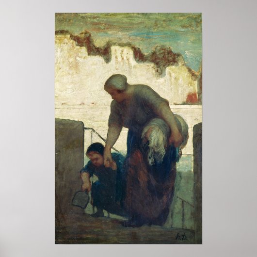 The Washeroman, c.1860-61 Poster (Voorkant)