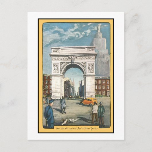 The Washington Arch, New York Briefkaart (Voorkant)