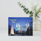 The Washington D.C. Temple in Kensington, Maryland Briefkaart (Staand voorkant)
