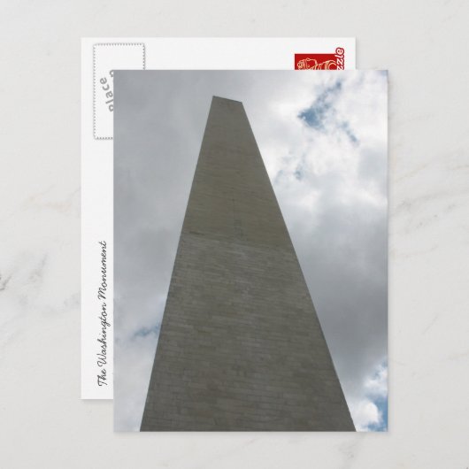 The Washington Monument, Washington D.C. Briefkaart (Voorkant / Achterkant)