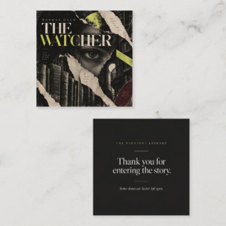 The Watcher – Gotische Literaire Collage Informatiekaartje