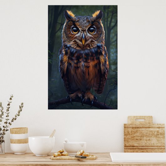 The Watcher in the Bossen - Muurschildering van he Poster (Keuken)