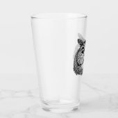 "The Watcher" Simply Spooky B&W Pint Glass Glas (Rechts)